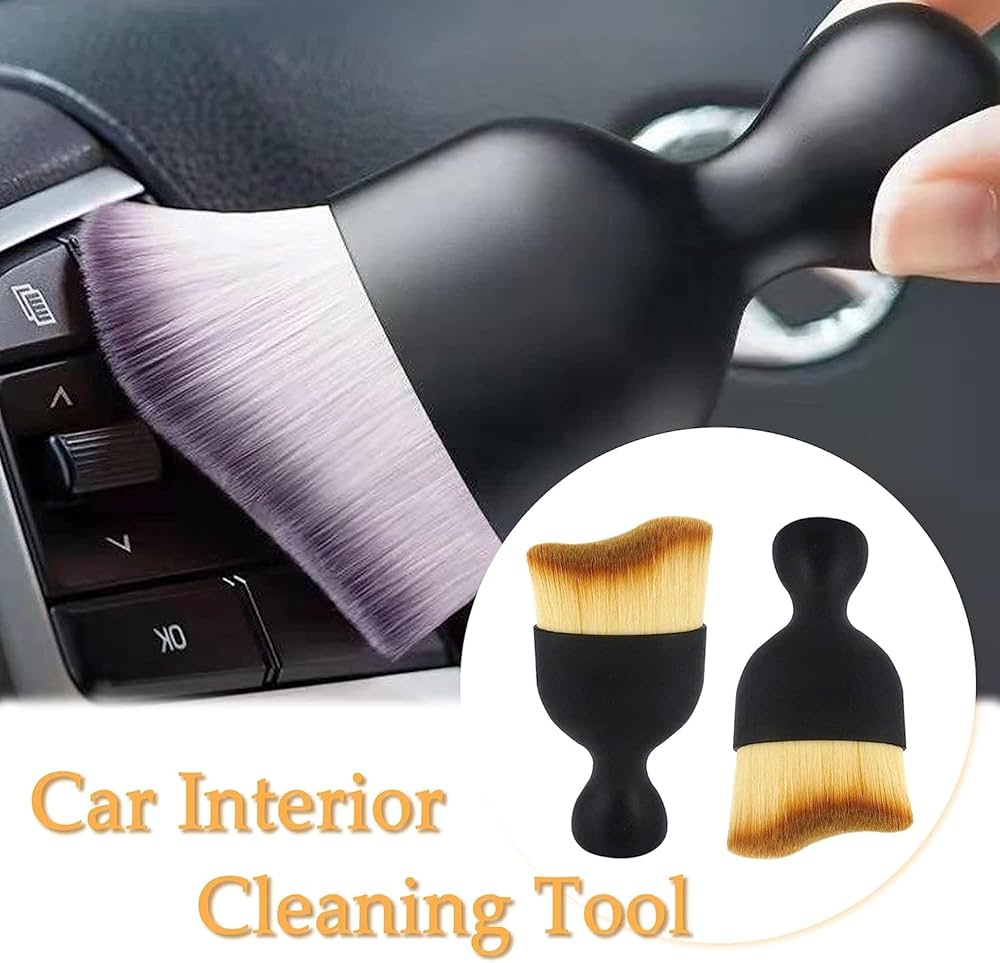 Car Interior Cleaning & Multifunctiona Soft Hair Brush